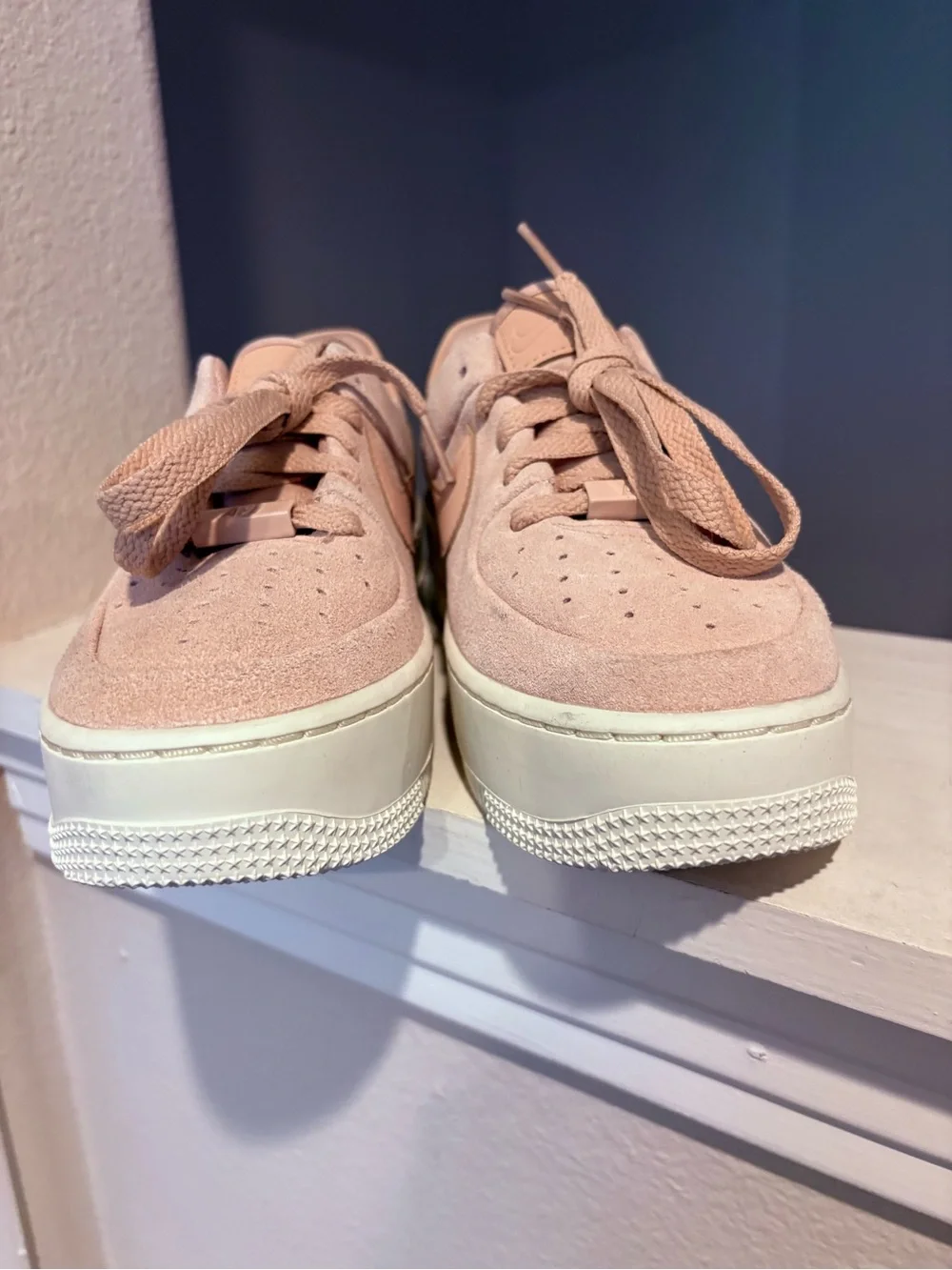 Nike Air Force 1 Sage Low 'Particle Beige' Pink AR5339-201 Womens Size 6.5